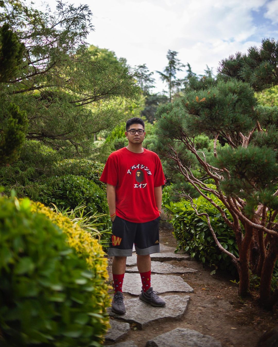 Photo shooting Kevin tran le rire jaune jardin japonais de toulouse aout 2020