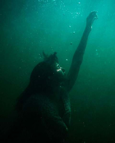 Photo sous l eau avec iphone x avec elisa été 2020 pont de Ribaute